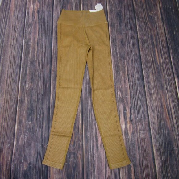 Aerie Offline NEW NWT Womens Small Marigold Yellow High Rise 7/8 Leggings - Picture 1 of 6